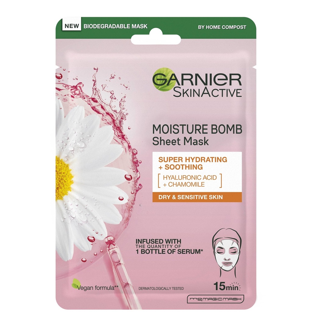 [6134288] Garnier - Tissue Mask - Camomile - 28g